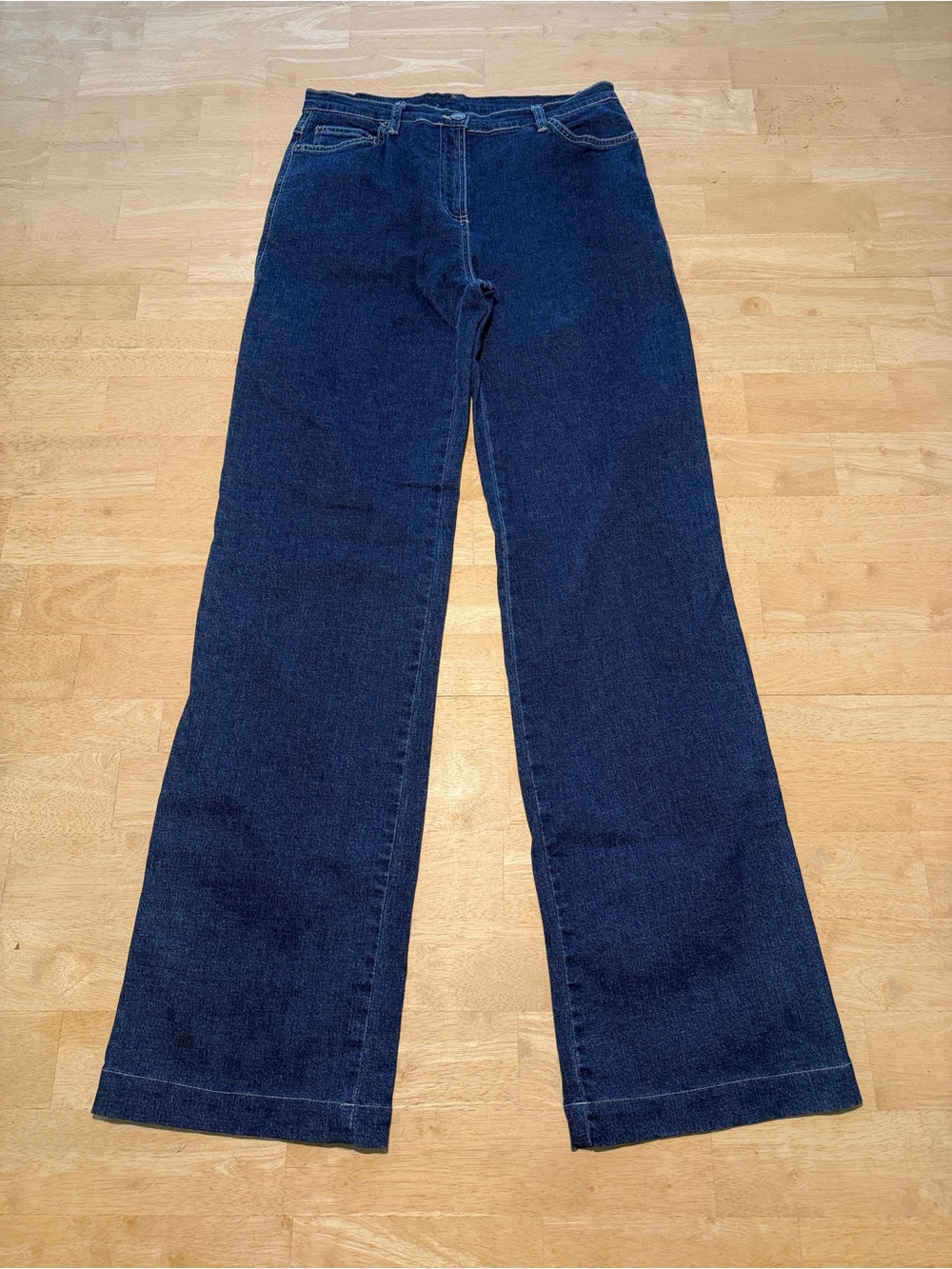 Plein Sud Women's Dark Blue Boot-Cut Jeans 42/10